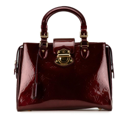 Louis Vuitton AB Louis Vuitton Red Bordeaux Vernis Leather Leather Monogram Vernis Melrose Avenue France