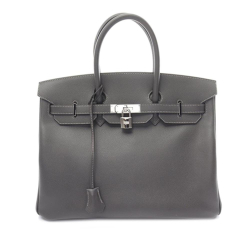 Hermès AB Hermès Gray Calf Leather Epsom Birkin Retourne 35 France