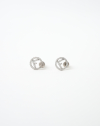 Fendi FF Rhinestone Earrings