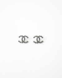 Chanel Coco Mark Rhinestone Earrings