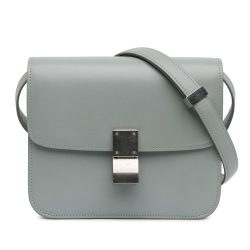 Celine B Celine Gray Calf Leather Teen Classic Box Italy