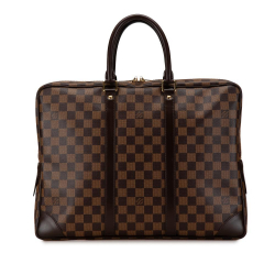 Louis Vuitton B Louis Vuitton Brown Damier Canvas Canvas Damier Ebene Porte Documents Voyage GM France