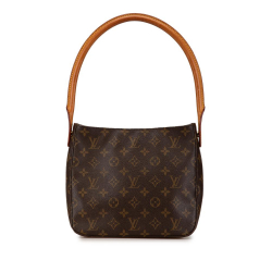 Louis Vuitton B Louis Vuitton Brown Monogram Canvas Canvas Monogram Looping MM France