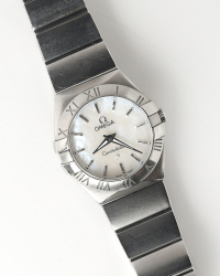 Omega Lady Constellation 24mm Mother-of-Pearl Dial Watch