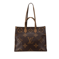 Louis Vuitton AB Louis Vuitton Brown Monogram Canvas Canvas Monogram Reverse Giant OnTheGo GM France