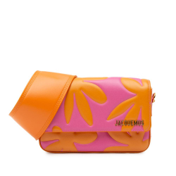 Jacquemus AB Jacquemus Pink Hot Pink with Orange Calf Leather Bicolor skin Floral Le Carinu Spain