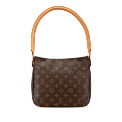 Louis Vuitton B Louis Vuitton Brown Monogram Canvas Canvas Monogram Looping MM France