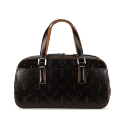 Louis Vuitton B Louis Vuitton Black Calf Leather Monogram Mat Shelton France