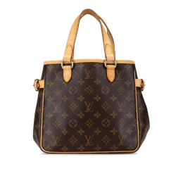 Louis Vuitton B Louis Vuitton Brown Monogram Canvas Canvas Monogram Batignolles Vertical PM France