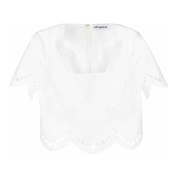 Self Portrait 'Broderie Anglaise' Kurzärmelige Bluse für Damen