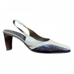 The Seller Vintage stitched slingbacks by Antonio Eboli