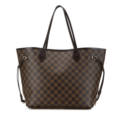 Louis Vuitton B Louis Vuitton Brown Damier Canvas Canvas Damier Ebene Neverfull MM France