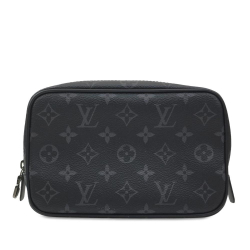 Louis Vuitton B Louis Vuitton Black Monogram Canvas Canvas Monogram Eclipse Toilet Pouch PM France