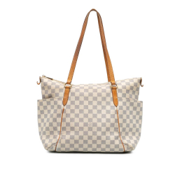 Louis Vuitton B Louis Vuitton White Damier Canvas Canvas Damier Azur Totally MM France