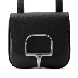 Hermès AB Hermès Black Calf Leather Mini Epsom Della Cavalleria France