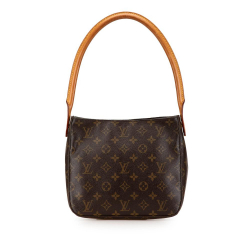 Louis Vuitton B Louis Vuitton Brown Monogram Canvas Canvas Monogram Looping MM France