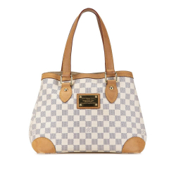 Louis Vuitton B Louis Vuitton White Damier Canvas Canvas Damier Azur Hampstead PM France