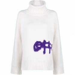 Off-White Women's 'Logo' Turtleneck Sweater