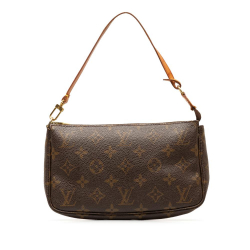 Louis Vuitton B Louis Vuitton Brown Monogram Canvas Canvas Monogram Pochette Accessoires France