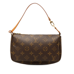 Louis Vuitton B Louis Vuitton Brown Monogram Canvas Canvas Monogram Pochette Accessoires France