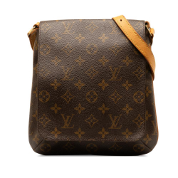 Louis Vuitton B Louis Vuitton Brown Monogram Canvas Canvas Monogram Musette Salsa Short Strap Spain