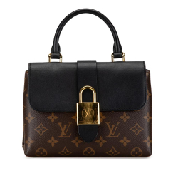 Louis Vuitton B Louis Vuitton Brown with Black Monogram Canvas Canvas Monogram Locky BB France