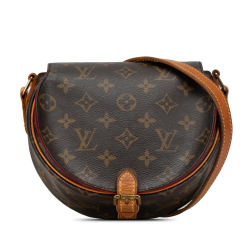 Louis Vuitton B Louis Vuitton Brown Monogram Canvas Canvas Monogram Sac Tambourine France