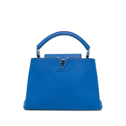 Louis Vuitton AB Louis Vuitton Blue Calf Leather Taurillon Capucines BB France