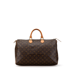 Louis Vuitton B Louis Vuitton Brown Monogram Canvas Canvas Monogram Speedy 40 France