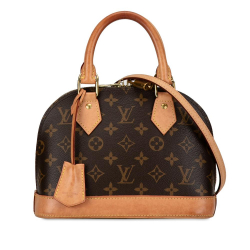 Louis Vuitton B Louis Vuitton Brown Monogram Canvas Canvas Monogram Alma BB France