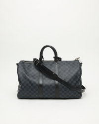 Louis Vuitton Damier Cobalt Keepall Bandoulière 45 Weekend Bag