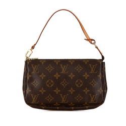 Louis Vuitton B Louis Vuitton Brown Monogram Canvas Canvas Monogram Pochette Accessoires France