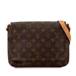 Louis Vuitton AB Louis Vuitton Brown Monogram Canvas Canvas Monogram Musette Tango Short Strap France