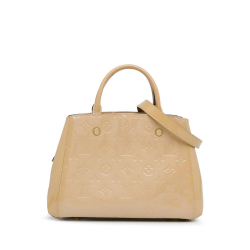 Louis Vuitton AB Louis Vuitton Brown Beige Vernis Leather Leather Monogram Vernis Montaigne BB France