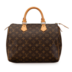 Louis Vuitton AB Louis Vuitton Brown Monogram Canvas Canvas Monogram Speedy 30 France