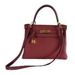 Hermès Kelly Bag 28 cm Kalbsleder Togo granatrot