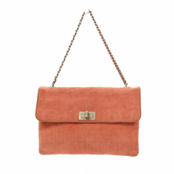 Chanel 2.55 Shoulder Bag in Pink Suede