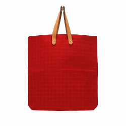 Hermès Handbag in Red Fabric