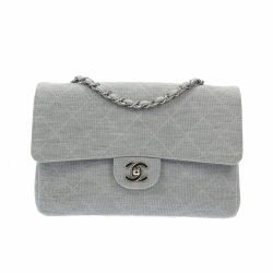 Chanel Sac à bandoulière Chanel Timeless/Classique en denim/jean bleu