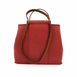 Hermès Cabag Handtasche aus rosa Stoff