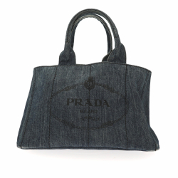 Prada Sac à main Prada Canapa en denim bleu/jeans