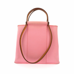 Hermès Cabag Handtasche aus rosa Stoff