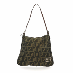 Fendi Shoulder Bag in Brown Fabric