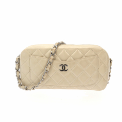 Chanel Camera Shoulder Bag in Beige Leather