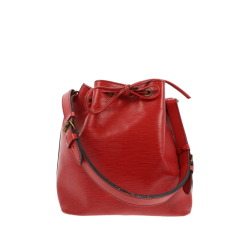 Louis Vuitton Noé Shoulder Bag in Red Leather