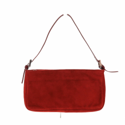 Fendi Pochette in Red Suede