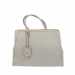 Fendi 2Jours Handbag in White Leather