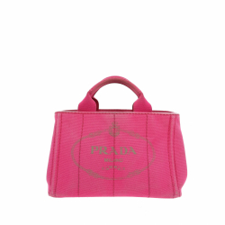 Prada Canapa Handbag in Pink Fabric