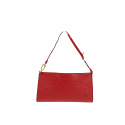 Louis Vuitton Sac Louis Vuitton Pochette Accessoire en cuir Epi Rouge