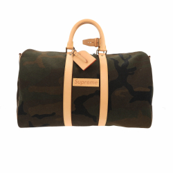 Louis Vuitton X Supreme Keepall Bandoulière 45 Camo Reisetasche